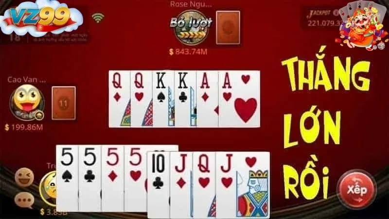 Hướng dẫn xếp bài thành liên kết đặc biệt để dễ thắng trong vz99 sâm lốc online